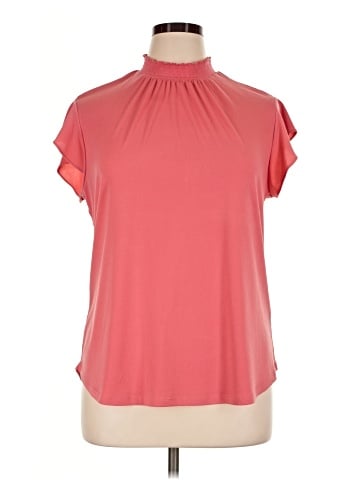 7th Avenue Design Studio New York & Company Short Sleeve Blouse (view 1)