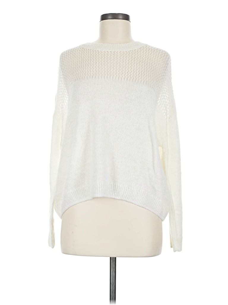 Pre-owned Miou Muse Pullover Sweater In Ivory
