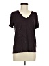 Nine West Burgundy Short Sleeve Top Size M - photo 1