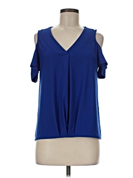INC International Concepts Short Sleeve Blouse (view 1)