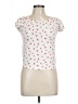 Lily Bleu Floral White Short Sleeve T-Shirt Size L - photo 1