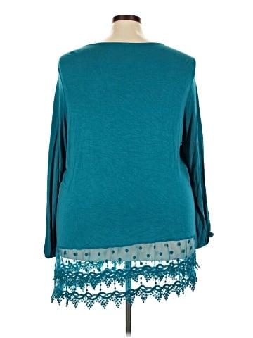Roaman's 3/4 Sleeve Blouse (view 2)