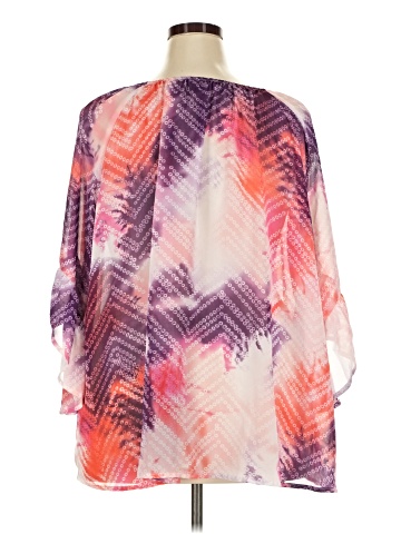 Como Black 3/4 Sleeve Blouse (view 2)