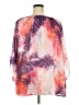 Como Black 100% Polyester Pink 3/4 Sleeve Blouse Size 2X - photo 2