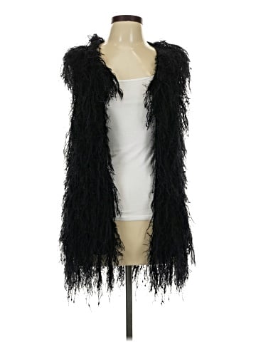 Sun & Shadow Faux Fur Vest (view 1)