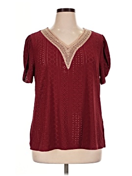 Shein Curve Short Sleeve Blouse