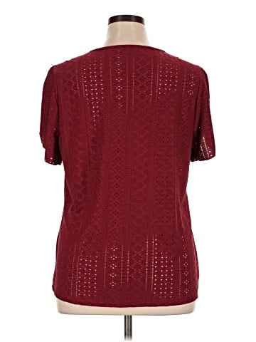 Shein Curve Short Sleeve Blouse (view 2)