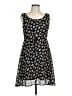 All That Jazz 100% Polyester Floral Black Casual Dress Size 11 - 12 - photo 1