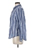 Lola River Stripes Blue Long Sleeve Button-Down Shirt Size M - photo 5