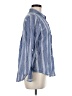 Lola River Stripes Blue Long Sleeve Button-Down Shirt Size M - photo 4