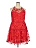 DB Studio 100% Polyester Floral Red Cocktail Dress Size 20 - photo 1