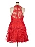 DB Studio 100% Polyester Floral Red Cocktail Dress Size 20 - photo 2