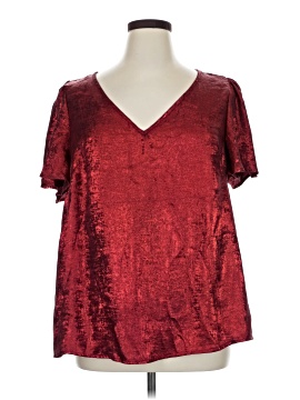 Shein Curve Short Sleeve Blouse