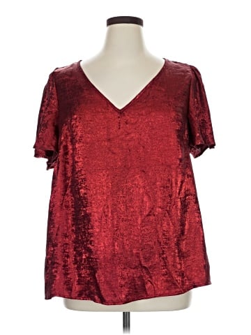 Shein Curve Short Sleeve Blouse (view 1)