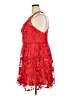 DB Studio 100% Polyester Floral Red Cocktail Dress Size 20 - photo 5