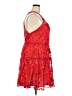 DB Studio 100% Polyester Floral Red Cocktail Dress Size 20 - photo 4