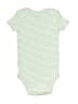 Precious Firsts 100% Cotton Stripes Green Short Sleeve Onesie 3-6 MO / 6 MO - photo 2
