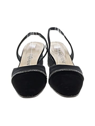 Yves Saint Laurent Vintage Velvet Slingback Heels (view 2)