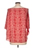 Renee C. Red 3/4 Sleeve Blouse Size L - photo 2