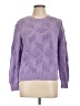 Suncoo Chevron-herringbone Purple Pullover Sweater Size 12 - photo 1