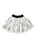 Tea Metallic Silver Skirt Size 4 - photo 1