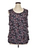 Westport 1962 Blue Sleeveless Blouse Size XL - photo 1