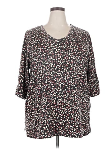 Woman Within 3/4 Sleeve T-Shirt (view 1)