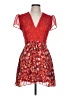 Glamorous 100% Polyester Paisley Red Cocktail Dress Size 10 Petite - photo 1