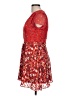 Glamorous 100% Polyester Paisley Red Cocktail Dress Size 10 Petite - photo 5