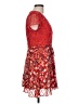 Glamorous 100% Polyester Paisley Red Cocktail Dress Size 10 Petite - photo 4