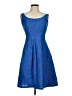 Nine West Solid Blue Cocktail Dress Size 8 - photo 1