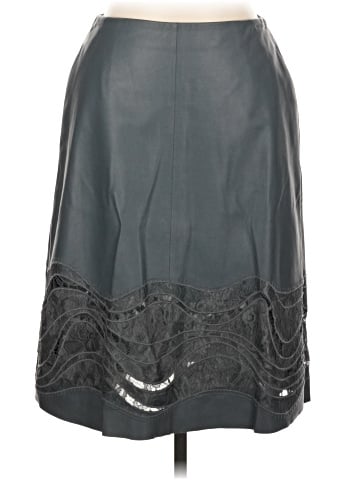 Lafayette 148 New York Faux Leather Skirt (view 1)