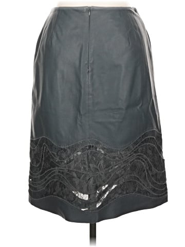 Lafayette 148 New York Faux Leather Skirt (view 2)