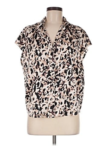 Banana Republic Factory Store Short Sleeve Blouse (view 1)