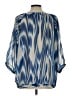 The Limited Blue 3/4 Sleeve Blouse Size L - photo 2