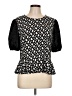 MICHAEL Michael Kors Black Short Sleeve Top Size XL (petite) - photo 1