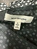 Max Studio 100% Polyester Polka Dots Black Sleeveless Blouse Size L - photo 7