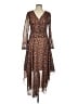 Vince Camuto 100% Polyester Animal Print Brown Cocktail Dress Size XS - photo 1