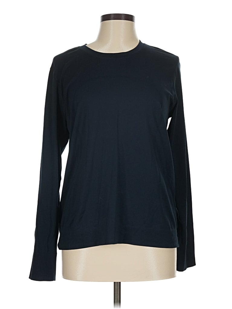 Pre-owned Lululemon Athletica Long Sleeve T-shirt In Blue