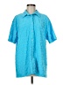 Lovers + Friends Blue Short Sleeve Blouse Size M - photo 1