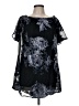As U Wish Black Short Sleeve Blouse Size M - photo 1
