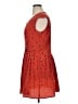 Lands' End Canvas 100% Silk Hearts Red Casual Dress Size 14 - photo 5