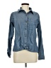 Magellan's Blue Long Sleeve Button-Down Shirt Size M - photo 1