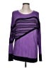 St. John Purple Pullover Sweater Size L - photo 1