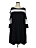 Nina Leonard Black Casual Dress Size 1X - photo 1