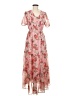 Hayden 100% Polyester Floral Pink Cocktail Dress Size M - photo 1