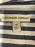 Alexander Jordan 100% Rayon Stripes Blue Long Sleeve Blouse Size M - photo 7
