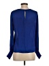 Banana Republic 100% Polyester Blue Long Sleeve Blouse Size S - photo 2
