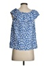 J.Jill Blue Short Sleeve Blouse Size XS - photo 2