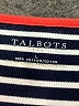 Talbots Outlet 100% Cotton Stripes Black Pullover Sweater Size L - photo 7
